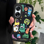 V&auml;rvitud muster Big Wave Edge pehme silikoon materjal Macaron telefoni &uuml;mbris p&otilde;rutuskindel kaitsev kummist &uuml;mbris OPPO Reno Realme jaoks OPPO A77S roosa