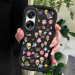 V&auml;rvitud muster Big Wave Edge pehme silikoon materjal Macaron telefoni &uuml;mbris p&otilde;rutuskindel kaitsev kummist &uuml;mbris OPPO Reno Realme jaoks Realme 12 5G roosa