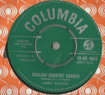 7-tolliline plaat JIMMIE RODGERS (2) - English Country Garden 45DB4847 Columbia 1961 &Uuml;hendkuningriik Rahvalik Kasutatud