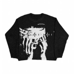 Unisex Hip Hop Streetwear Kootud Kampsun Meestele Gooti Portree Prindiga Pullover S&uuml;gis Harajuku Kampsun Naistele &Uuml;lem&otilde;&otilde;duline Kampsun XL