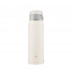 Zojirushi Termos 480ml &Uuml;he puutega kruus Kerge ja kompaktne Standard Hoiab sooja/k&uuml;lma, Kahvatult valge SM-SF48-WM