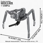 MOOXI Skibidi Tualettlaagri Komplekt MOC Klotsid M&auml;ng Super Titaan Boss Woofer TV Kaamera K&otilde;lar Sireen Mees Boss Ehitusklotsid Laste M&auml;nguasjad