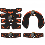 EMS k&otilde;hulihaste plaaster 8-osaline k&otilde;hulihaste plaaster lihaste treeningseade, t&auml;ielikult &uuml;hilduv USB-laadimisega kogu keha jaoks