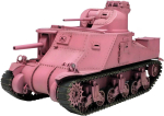 PLATZ Girls und Panzer M3 keskmine tank Lee J&auml;nese meeskond 1/35 skaala plastmassmudeli komplekt GP-94 (Tank) Selge kaustaga pink