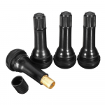 LIANHATA TR413 Tubeless Rehvi Kummist Klapid Komplekt 4 tk Tubeless Rehvi &Otilde;huklapid Kummist Auto Mootorratas Sirge T&uuml;&uuml;p (TR413)