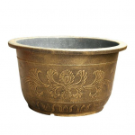 Suur lillepott paksendatud taimepott drenaažiavaga retro vaigust lootose istutusn&otilde;u sise- ja v&auml;listingimustes taimede jaoks koduaiandus XL Unperforated