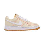 Nike Air Force 1 07 Low Premium Hele Kreemjas Kummi Unisex Tossud Valge Karmiinpunase Tooniga CI9349-200 38.5