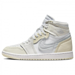 Air Jordan 1 High Method of Make Kookospiim Naiste Tossud Kreemjas Valge Puhta-Plaatina FB9891-100 37.5