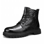 Moodsad Uued Meeste K&auml;sit&ouml;&ouml;nahast V&auml;lisjalatsid Moodsad K&otilde;rge s&auml;&auml;rega Mugavad T&ouml;&ouml; Ankle Boots Meestele Libisemiskindlad Vabaaja Jalan&otilde;ud Platvormjalatsid 38 must