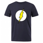 BIG BANG Theory T-s&auml;rk The Lightning Print T-s&auml;rk meestele Puuvillane &uuml;lisuur riietus vabaaja t&auml;nava l&uuml;hikeste varrukatega naljakad s&auml;rgid 4XL