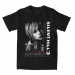 Silent Hill Meeste T-s&auml;rk Horror Game L&otilde;bus T-s&auml;rk l&uuml;hikeste varrukatega O-kaelusega s&auml;rk Puuvill Vintage vabaaja suure suurusega T-s&auml;rgid Meeste XXXL