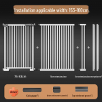 Turvaline kassikindel siseruumide lemmikloomat&otilde;ke: Kr&uuml;pteeritud, K&otilde;rgendatud Aed&mdash;Punch-Free Disain Kassidele ja Koertele, Ideaalne R&otilde;dudele ja Vaheseintele. Height 150cm, Gap 3.5cm, Automatic