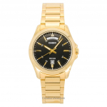 Casio Standard Analoog Kuldne Toon Roostevaba Teras Must Tihvliga Kvarts MTP-1370G-1AV Meeste K&auml;ekell