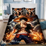 &Uuml;heosaline tekikottide komplekt Zoro Luffy Anime Voodipesu komplekt Poisi tekikott Padjap&uuml;&uuml;r Magamistoa kaunistus 2/3 tk Kingitus 135x200cm