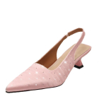 Br&auml;ndi Disaineri Slingbacks K&otilde;rged Kontsad Kingad Naistele Teravaotsalised Sinised Teravaotsalise Varbaga Peokingad Suvised &Otilde;hukese Kontsaga Sandaalid K&otilde;rge Kontsaga Kingad 40 beige