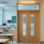 T&auml;ispuidust komposiitkooli- ja &uuml;hiselamu tulet&otilde;kkeuks 304 Stainless Steel Fire Door
