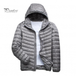 Meeste puuvillane jakk kapuutsiga pikkade varrukatega &uuml;hev&auml;rviline k&uuml;ljetaskutega sulemantel, &otilde;huke tepitud talveriided XL hall