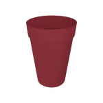 ELHO Pot de fleurs Loft Urban Rond - Haut 42 - Rouge - &Oslash; 42 x H 56 cm - Ext&eacute;rieur - 100% recycl&eacute; punane