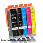 PGI-570/CLI-571 LOT DE 10 Cartouche Encre compatible S CANON