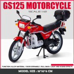Simulatsioon 1:12 SUZUKI GS125 Vintage Mootorratta Mudel Valatud M&auml;nguasi S&otilde;iduk Heli ja Valgusega Hobi Kogud Kodu Kaunistus