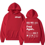 Fred Again Muusikaalbumi Prindiga Huppar Meestele Naistele Hip Hop Mood Pullover Dressipluus Vabaaja Pikkade Varrukatega &Uuml;lepea Huppariga Streetwear S