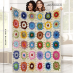 1 tk boheemlaslik heegeldatud lilleline tekk, sobib diivanile, voodile, kontorisse, kodu kaunistamiseks, k&otilde;ikideks aastaaegadeks, digitaaltr&uuml;kiga, multifunktsionaalne 30x40in
