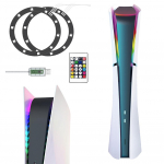 Valgusribade komplekt PS5/PS5 Slim jaoks RGB atmosf&auml;&auml;riga kleebisdekoratsiooni tarvikud koos puldiga PS5 Slim m&auml;ngukonsooli jaoks spain