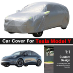 T&auml;ielik autokate Tesla Model Y jaoks UV-vastane Vihma Lumi Tuulekaitse V&auml;litingimustes Maasturikate Tolmukindel black