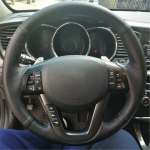 Kohandatud Originaalne DIY Auto Roolikate Kia K5 2011 2012 2013 Kia Optima Nahast Punutis Roolile Black -line