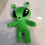 15/35CM Roheline tulnukas Kawaii pehmed m&auml;nguasjad Armas pehme t&auml;idisega padi Nukud Multifilmi anime nukud lastele S&uuml;nnip&auml;evaks J&otilde;ulukingiks 15cm roheline