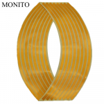 Mootorrattaratta kleebis krossi helkurkleebised, velje kleeplindi riba YAMAHA YZ 125 250 450 250F 450F 250X 250FX 450FX jaoks kuld