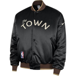 Nike Nba S&uuml;gis/Talv25 Warriors Korvpallikultuur Spordikootud Pikkade Varrukatega Pesapallijakk Meeste jakid HQ5764-010 3XL