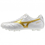 Mizuno Morelia 2 Jaapan Pehme Mugav Vastupidav Kerge Jalgpallisaapad Unisex toss Valge Plaatinav&auml;rvi P1GA260350 43