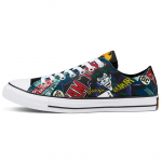 Batman 80. aastap&auml;ev x Converse Chuck Taylor 1970ndad DC Veekindel Kerge Madal L&otilde;ige L&otilde;uend Unisex Valge ja Must 36