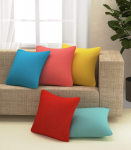 Puuvillane l&otilde;uend Dekoratiivsed padjap&uuml;&uuml;rid, (16 x 16 tolli), 5 tk komplekt, mitmev&auml;rviline, 250 tc Onesize