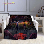 Stranger Things viskepleed t&auml;iskasvanutele, multifilmianime tekk, moekad lapitekid, kodu, kontor, vabaaja, laste kingitus, kodukaunistus 180x230cm