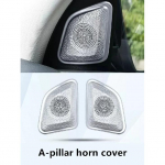 Car horn cover, door horn protective cover, dashboard cover for Mercedes Benz Gle -2025 W167, cars accessories Silver-A-Pillar
