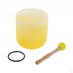 Bowl Heart 7 inch ( and Rubber Mallet Included), Help People Meditate, 5 Colors for Choose kollane