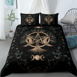 Yggdrasili Elupuu Tekikate Komplekt King Queen Double Twin &Uuml;heinimesevoodi Linane Komplekt AU Double(180*210cm)3pcs