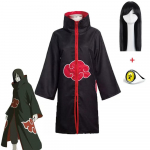 Naruto Cosplay Kost&uuml;&uuml;m Itachi Uchiha, Obito, Tobi ja Neljanda Akatsuki jaoks, Komplektis Parukaga. L