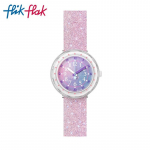Swatch Flik Flak Laste pehme lilla t&auml;htede &ouml;&ouml; kvartsikell