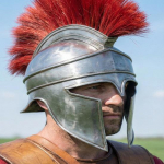 Rooma leegion&auml;ri kiiver punase tupiga poleeritud terasest Sparta kiiver keskaegne r&uuml;&uuml;tli soomus