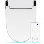 VOVO Kuumutatud WC T&auml;ielik Roostevaba Teras Kuumutatud Soe &Otilde;hk Vesi UV LED Kaugjuhtimispult Kaasas Istmepadi, Isepuhastuv, Otsik, Istmepadi, Kuivatus, valge