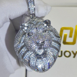 J&auml;&auml;ga kaunistatud m&ouml;llava l&otilde;vipea ripats Moodne Hip Hop Anime kaelakee Ehted meestele Suur j&auml;&auml;ga kaunistatud Punk ripats 18inches&5mm Rope Chain h&otilde;be