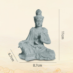 Miniatuurne Guan Yin kuju Buddha kuju Kivist mediteeriv Zen Kala Akvaariumi paak Lauapealne Kwan Yin Hiina Feng Shui Kingitused Dekoratsioon