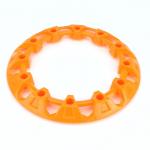 1 pair/2 pcs 8 inch ATV Wheel Trim Hub Protection Decor Rim Cap Plastic Cover For ATV Buggy Quad Bike 8 wheels Accessories oranž