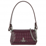 Vivienne Westwood Hazel Saturni logo krokodillimustriga nahast &otilde;lakott Naiste kotid Lilla 46030001WL0039J403 Shopping Bag Set(Basic Set+Shopping Bag)