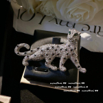 Sri Lanka Safiir Gepard S&otilde;lg Vintage Pinnatud 18K Kullaga, Kaardus Gepard Tsirkoon P&auml;rl S&otilde;lg gray