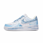 Nike Air Force 1 Cloud Galaxy, Footprint Innovation Cow Leather Madalad Tennisejalatsid Unisex Taevasinine CW2288-111(Team726-) 35.5