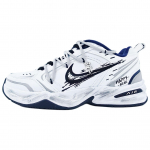 Nike Air Monarch 4 Slip Resistant Abrasion Resistant Support Low top Chunky Sneakers Unisex White 415445-102(Team558-) 38.5